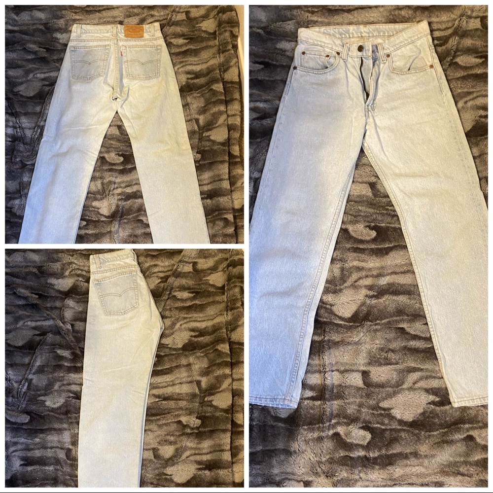 levi’s 505’s , light wash <3